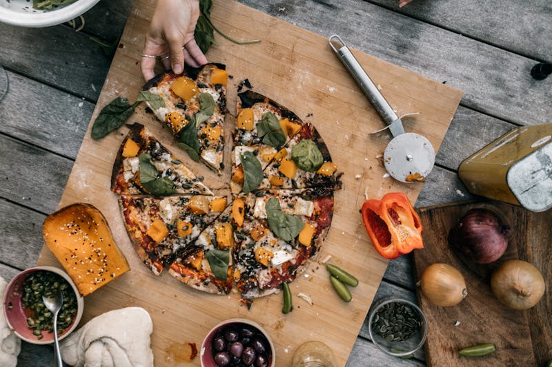 Garden veggie pizza