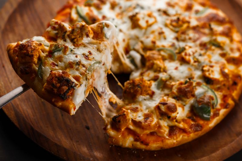 Spicy diavola gourmet pizza